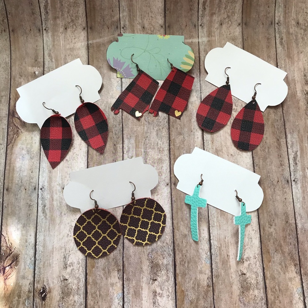 Custom Leather Earrings